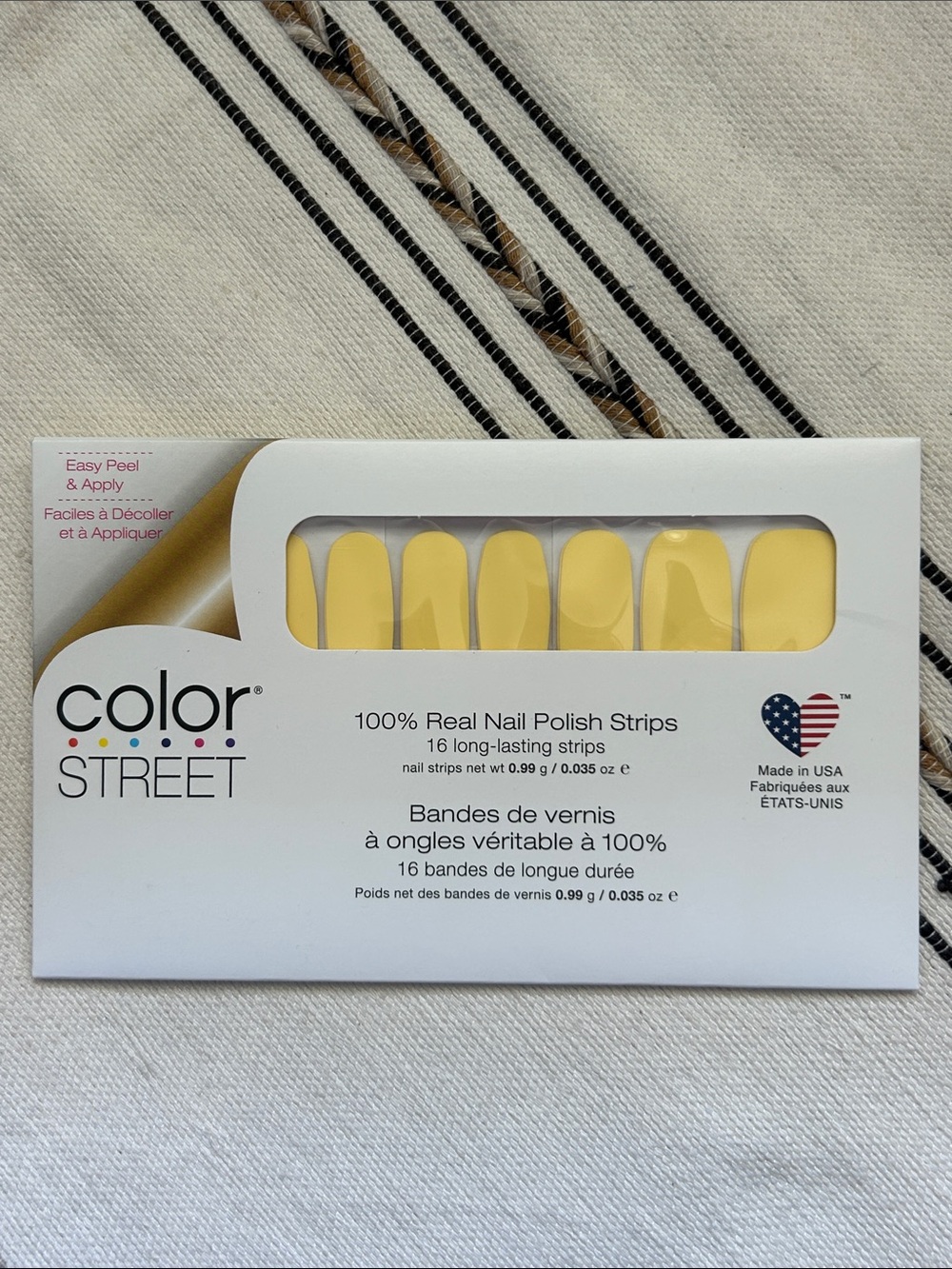 Color Street Belgian Buttercup Nail Strips | Retired/HTF Yellow Solid
